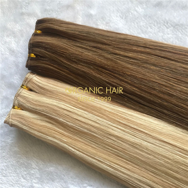 Best human hand tied weft hair extensions on sale X160